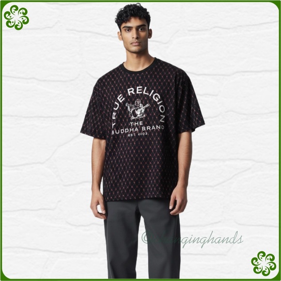 True Religion Other - Vintage True Religion Men’s Buddha Logo Monogram Tee
